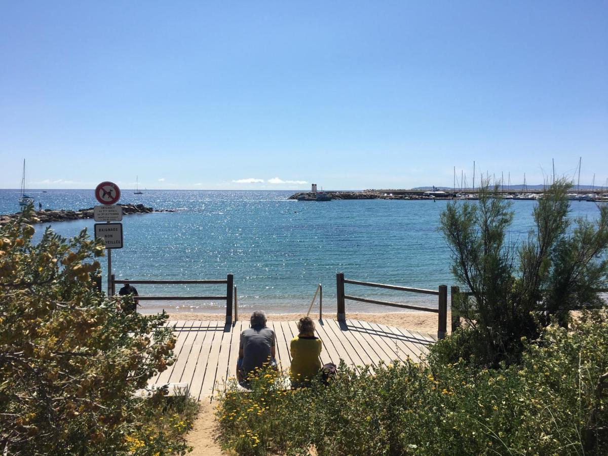 Mazet De La Mer 54M2 Lavandou 100M Plage Avec Piscine เลอลาวองดูว์ ภายนอก รูปภาพ
